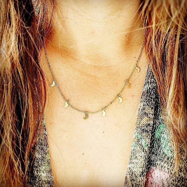 boho maan ketting