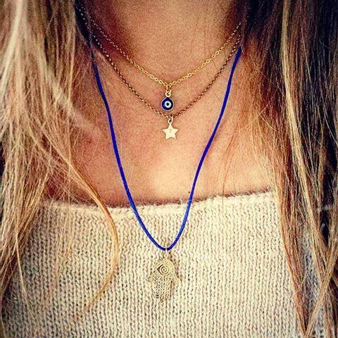 ketting met evil-eye hanger