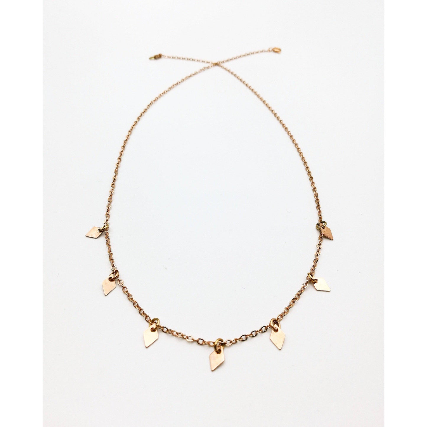 diamant vorm ketting - uniek design lux & luz