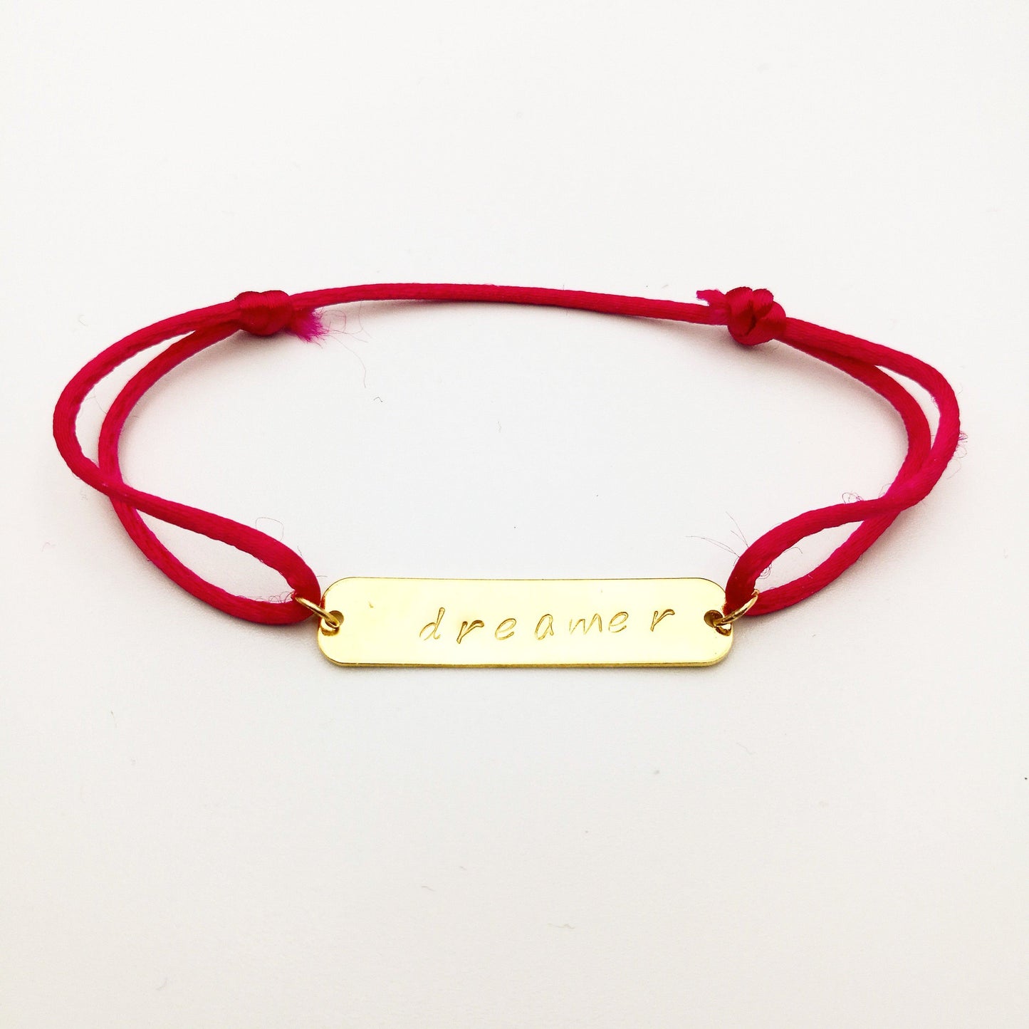 bar armband satijnen koord - lux & luz