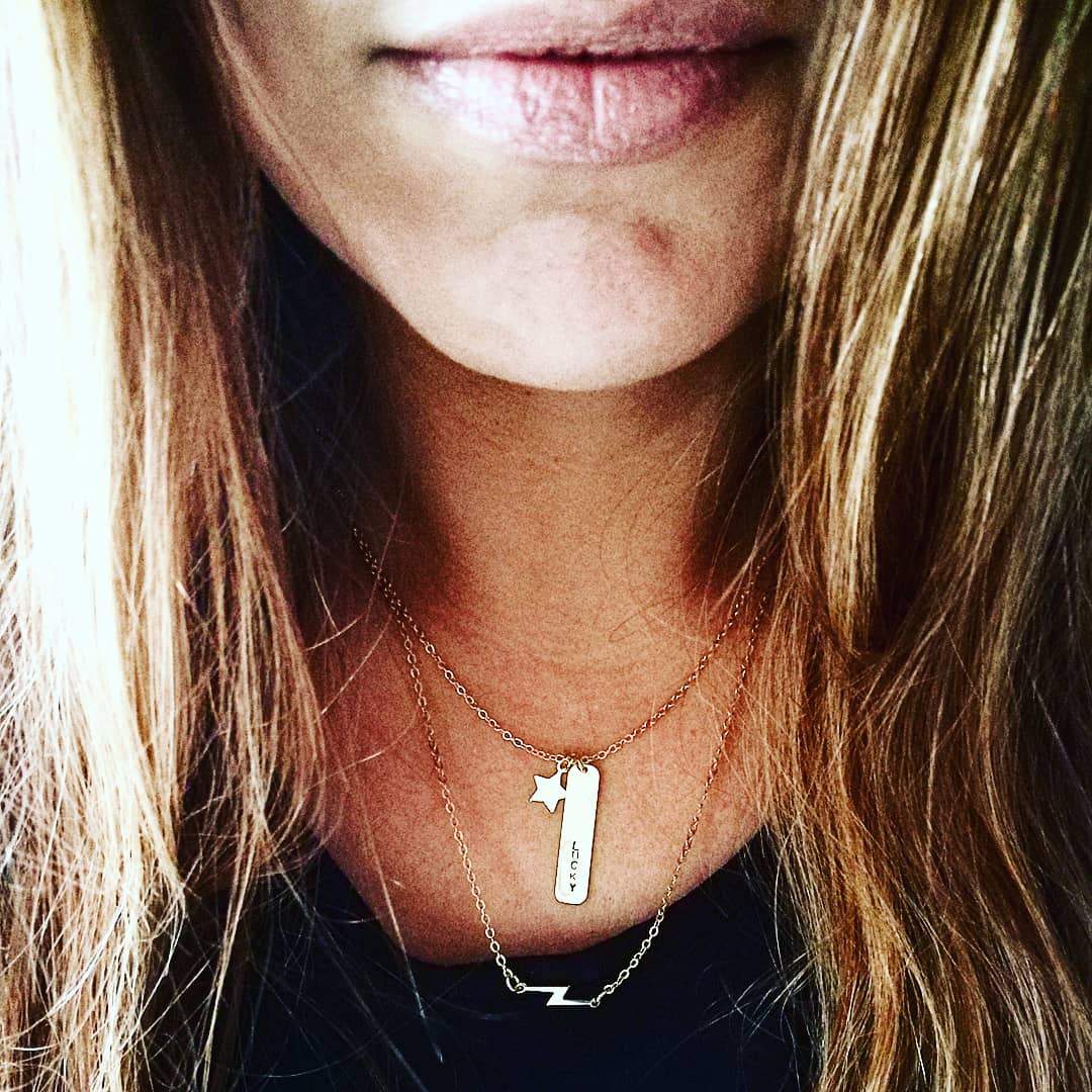 ster en tag ketting - sieraden by lux & luz