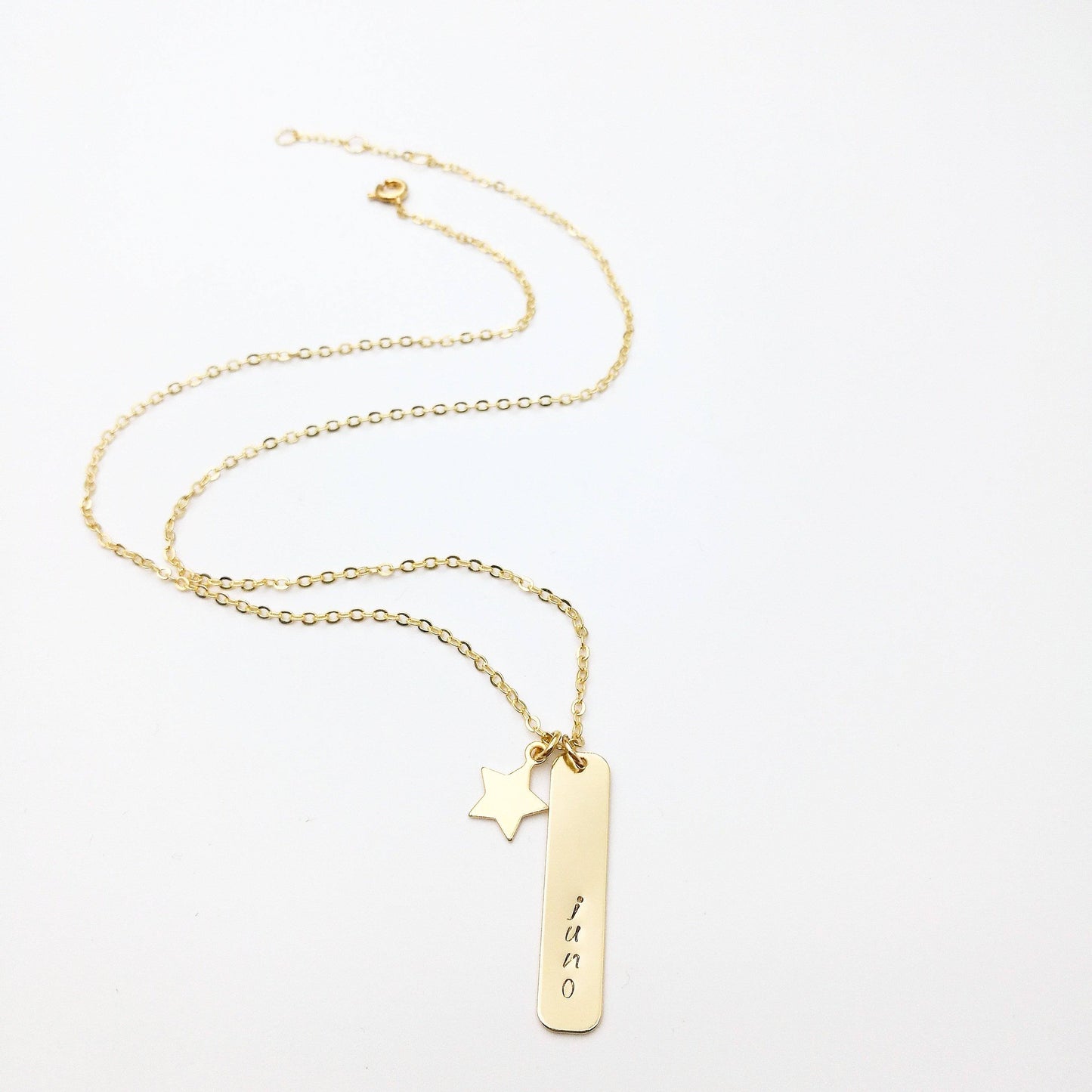 ster en tag ketting - sieraden by lux & luz