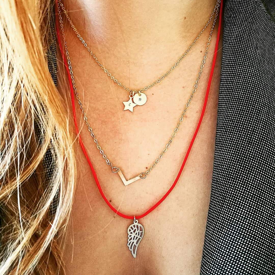 initialen ketting online kopen - sieraden met letters en meer - lux & luz