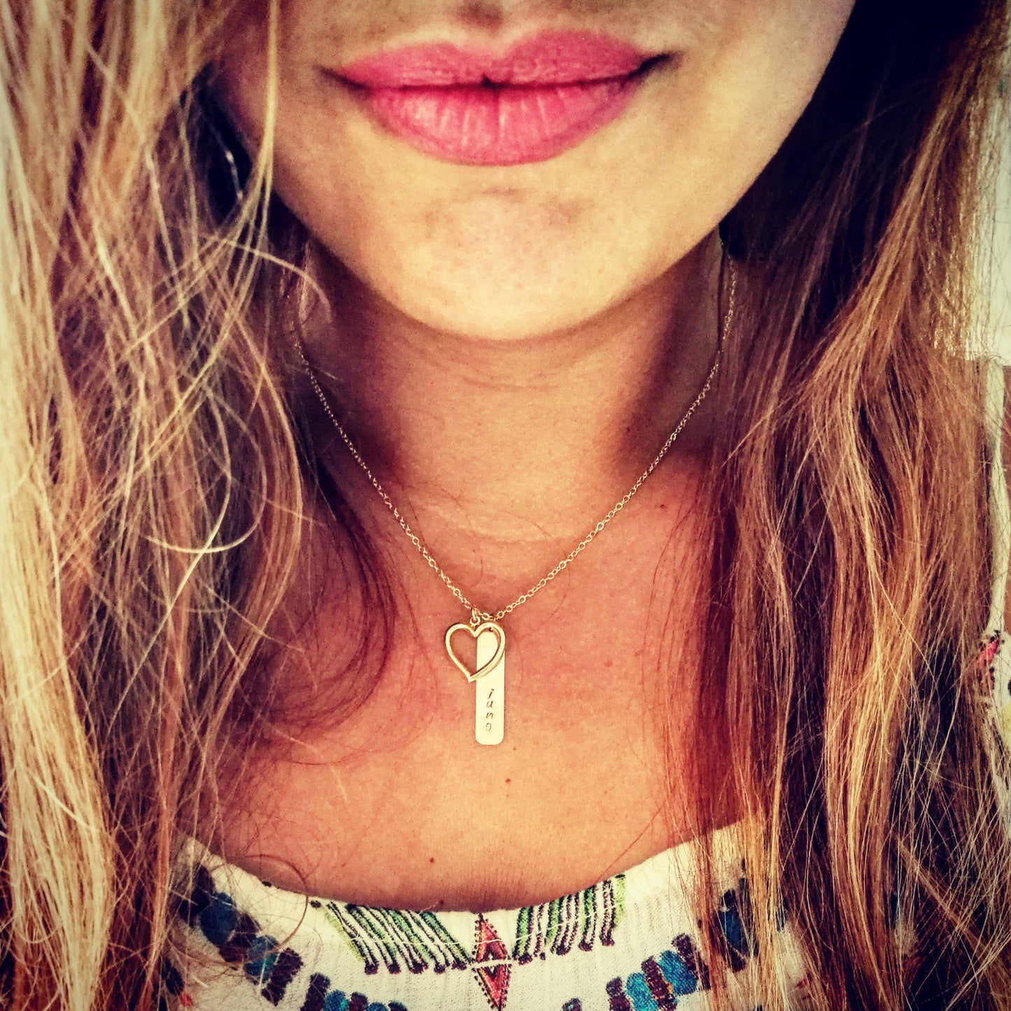 hart en tag ketting