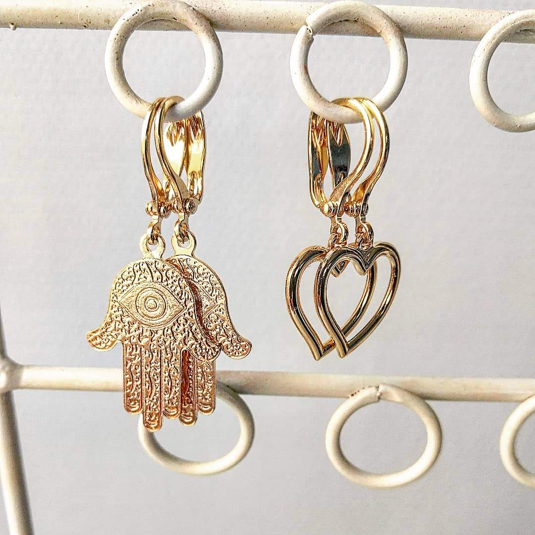 gouden oorbellen, unieke en gepersonaliseerde sieraden - lux & luz