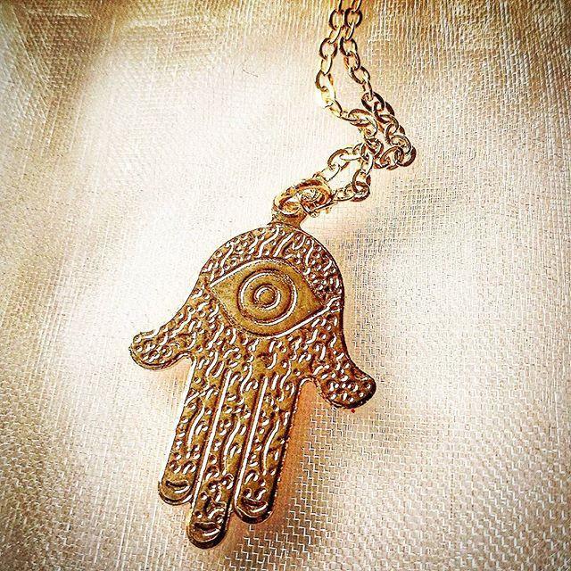 ketting met hamsa hand - hand van fatima