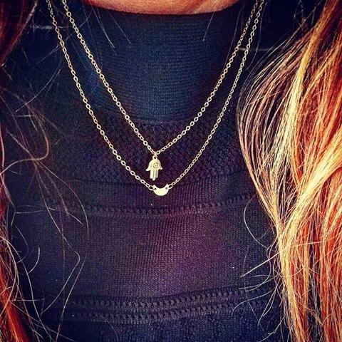 boho hamsa hand ketting - sieraden lux & luz