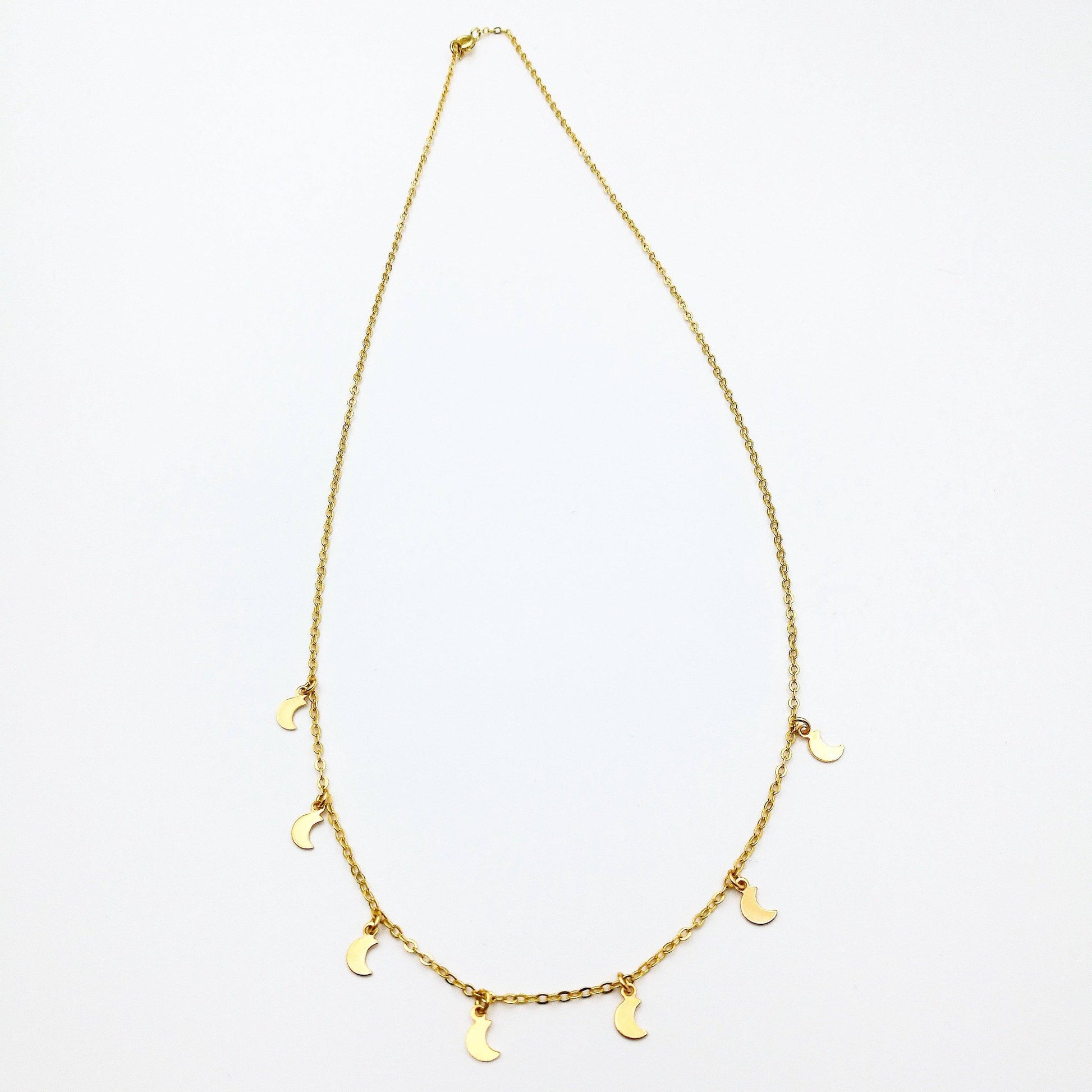 boho maan dromenvanger ketting 