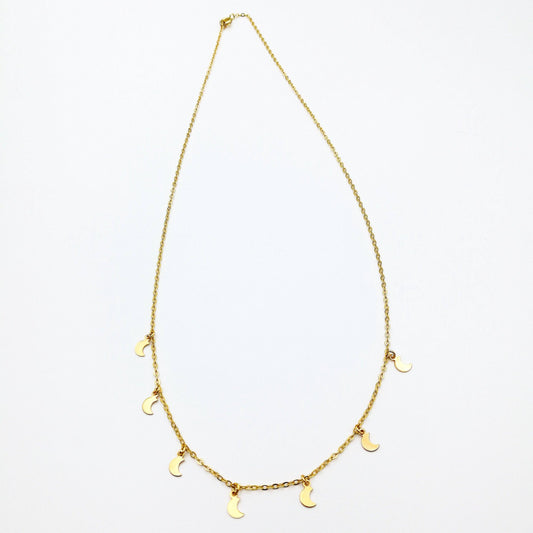 boho maan dromenvanger ketting 