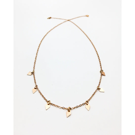 diamant vorm ketting - uniek design lux & luz