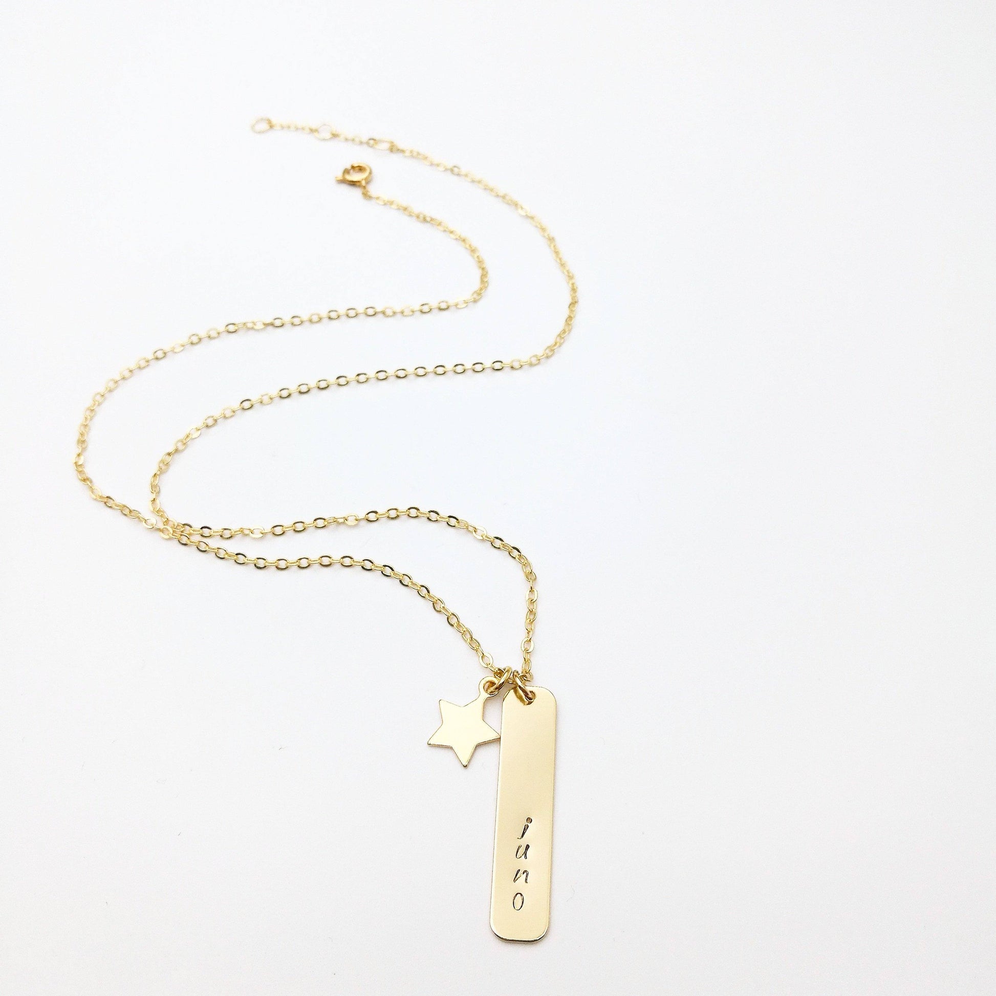 ster en tag ketting - sieraden by lux & luz